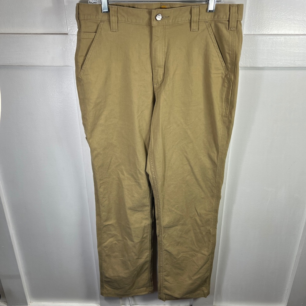 Carhartt Mens‎ Relaxed Fit Canvas Work Pants Tan Khaki 102291-253 34x32